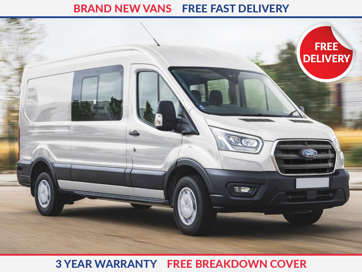 Ford Transit 350 L3 Diesel FWD 2.0 EcoBlue 130ps H2 Leader Double Cab Van